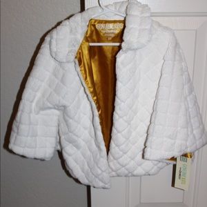 White Faux Fur Jacket
